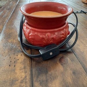 Scentsy Reddish Orange Electric Wax Warmer